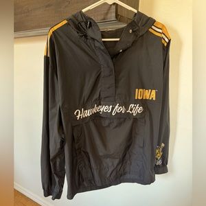 Pink Iowa Hawkeye wind breaker